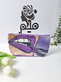 کیف آرایشی چرم فانتزی