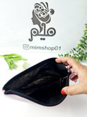 کیف آرایشی چرم یونیکورن صورتی