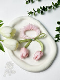 کشمو حریر با آویز گل لاله 🌷